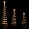 Northlight Set of 3 Clear Lighted Spiral Christmas Trees - 3', 4', and 6'
